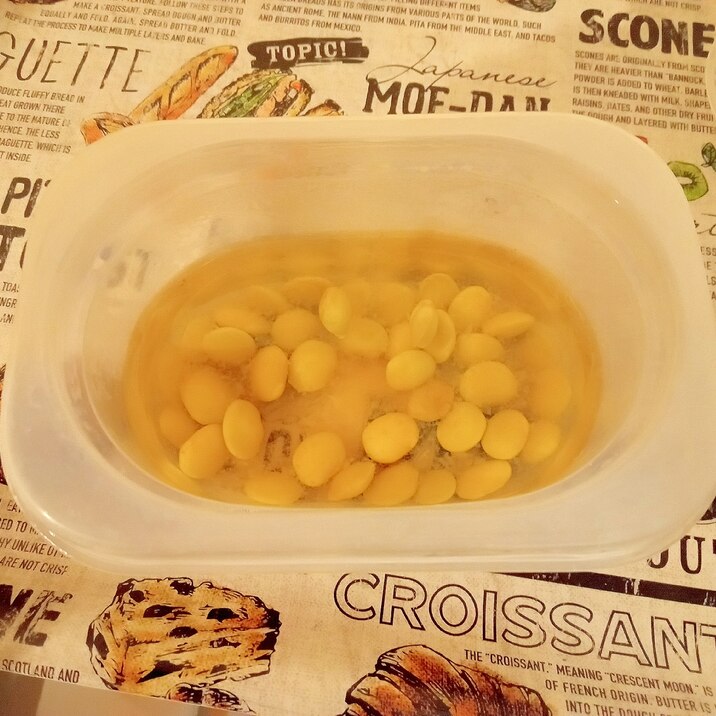 枝豆の浸し豆風